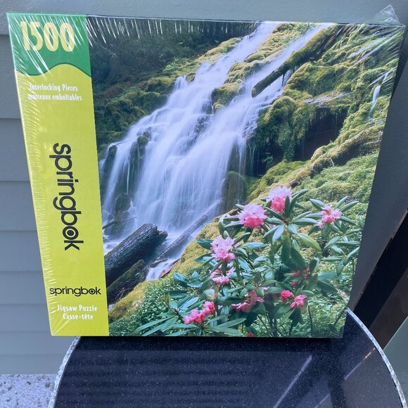 Springbox Cascades Proxy Falls 1500 Piece Jigsaw Puzzle New Sealed - Picture 1 of 1